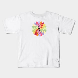 White Water Small Kayak Flower for Kayakers Kids T-Shirt